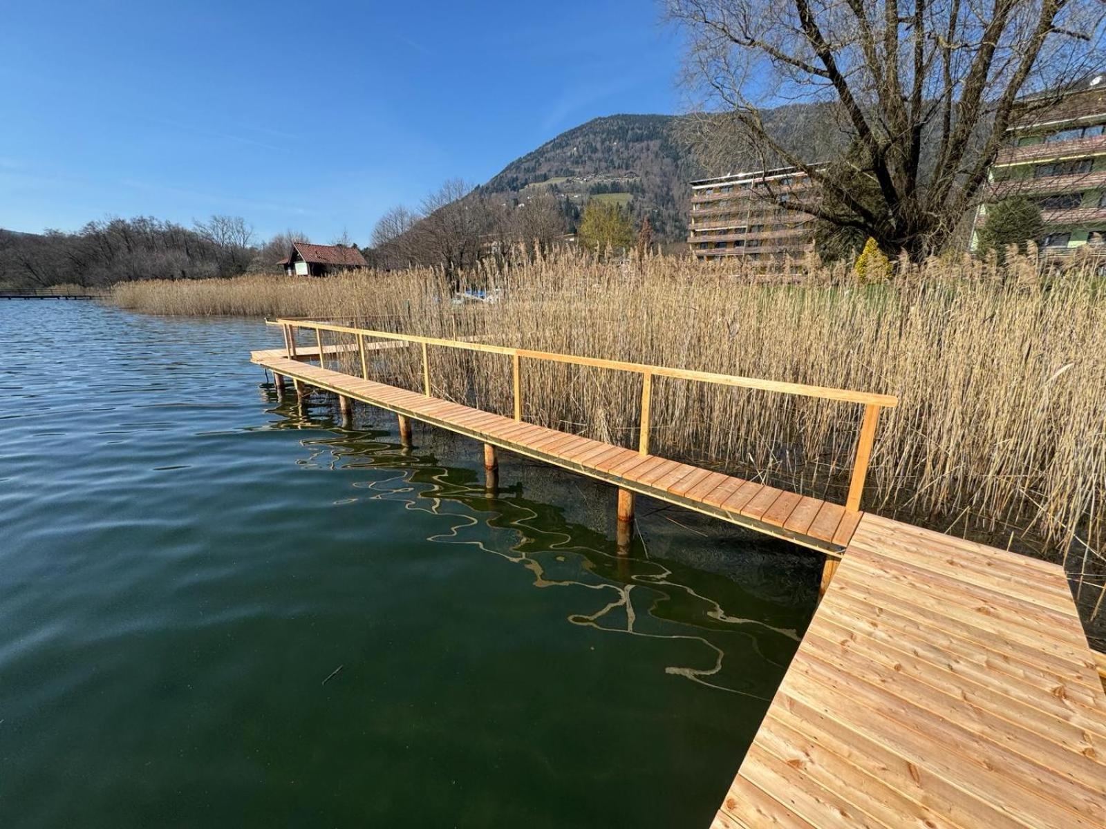 Rosebeach Appartement Am Ossiachersee Und Gerlitzen Skipiste Bodensdorf Bagian luar foto